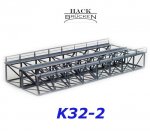 K32-2 Hack Railway Bridge for 2 tracks, metal, 320 mm