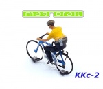 KKc-2 Magnorail Hybrid cyclist man, Magnorail system, H0
