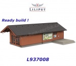L937008 Liliput Station Fuegen - Side building - Ready made model