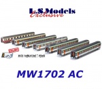 MW1702 AC LS Models Set 7 rychlíkových vozů D256 Frankfurt - Paris  SNCF/DB