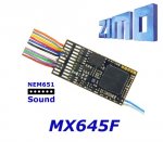 MX645F ZIMO zvukový dekodér s 6-pin (NEM651)