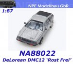 NPE NA88022 DeLorean DMC 12, silver "Rost Frei", H0