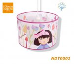 NDT0002 L'Oiseau Bateau Ceiling Lamp with the Girl and flowers