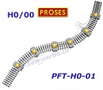 PROSES PFT-H0-01 H0/00 držák flexibilních kolejí