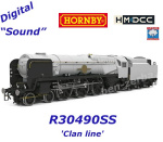 R30490SS Hornby Steam Locomotive Merchant Navy - "Clan line" of the BR w/ Steam and Sound