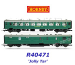 R40471 Hornby Set of 2 cars Kitchen and Buttery Car & Restaurant "Jolly Tar" of the BR