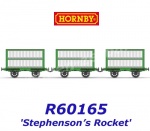 R60165 Hornby Set of 3 Sheep Wagons for Stephenson's Rocket of the L&MR