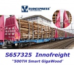 S657325 Sudexpress Double timber transport car Sggmrss of the ,Innofreight