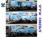 S783901 Sudexpress Set 3 cisternových vozů řady ZACNS, M.A.D Logistic