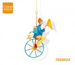 TRI0010 L'Oiseau Bateau Fishman on the bike - blue