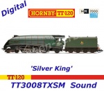 TT3008TXSM Hornby TT Steam Locomotive A4 Class, "Silver King" 4-6-2, 60016, BR - Sound