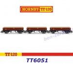 TT6051 Hornby TT Set of 3 Ballast Wagon EWS (MHA) "Coalfish"