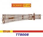 TT8008 Hornby TT Výhybka levá 166mm 15° 631mm