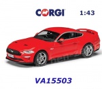 VA15503 Corgi  Ford Mustang 5.0 GT Coupe Fastback, Race Červený