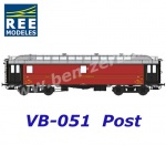 VB-051 REE Modeles Francouzský poštovní vůz OCEM 16m Ambulant - Payi of the MIDI