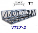 VT17-2 Hack Railway Bridge for 2 tracks, metal, 175 mm, TT