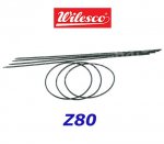 Z80 Wilesco Flexible Belts diameter 2 mm, length 260 mm, 5 pcs