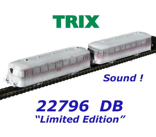 22796 TRIX Rail Bus Unit VT 798 / VS 998 of the DB - Sound | Trains | H0 -  1:87 | Lokomotives / Trains *DC* | Diesel | Ben-Zerba