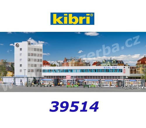 KIBRI 39514 piste h0 gare de Kehl incl étages éclairage intérieur #neu en OVP # 