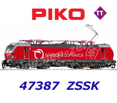 Download 47387 Piko TT Electric Locomotive Vectron of the ZSSK ,,Národný dopravca,, | Trains | TT - 1:120 ...