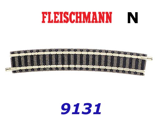 Fleischmann N 9131; 2 xgebogenes Track r3 15 degrees radius 396,4mm New Piccolo 
